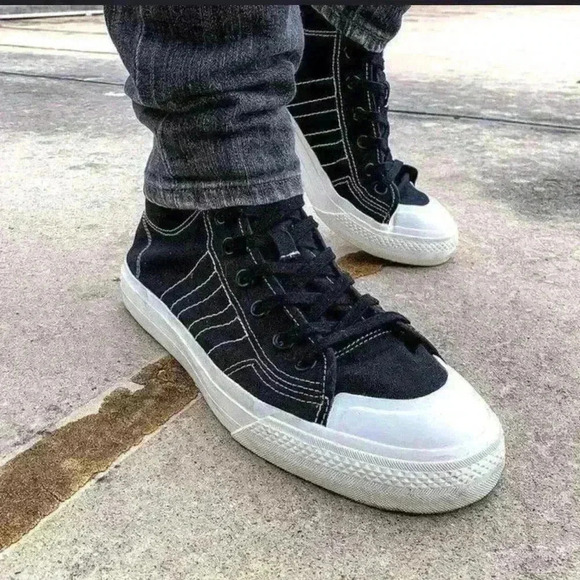 Adidas Nizza Rf Hi core black sneakers - Picture 1 of 14